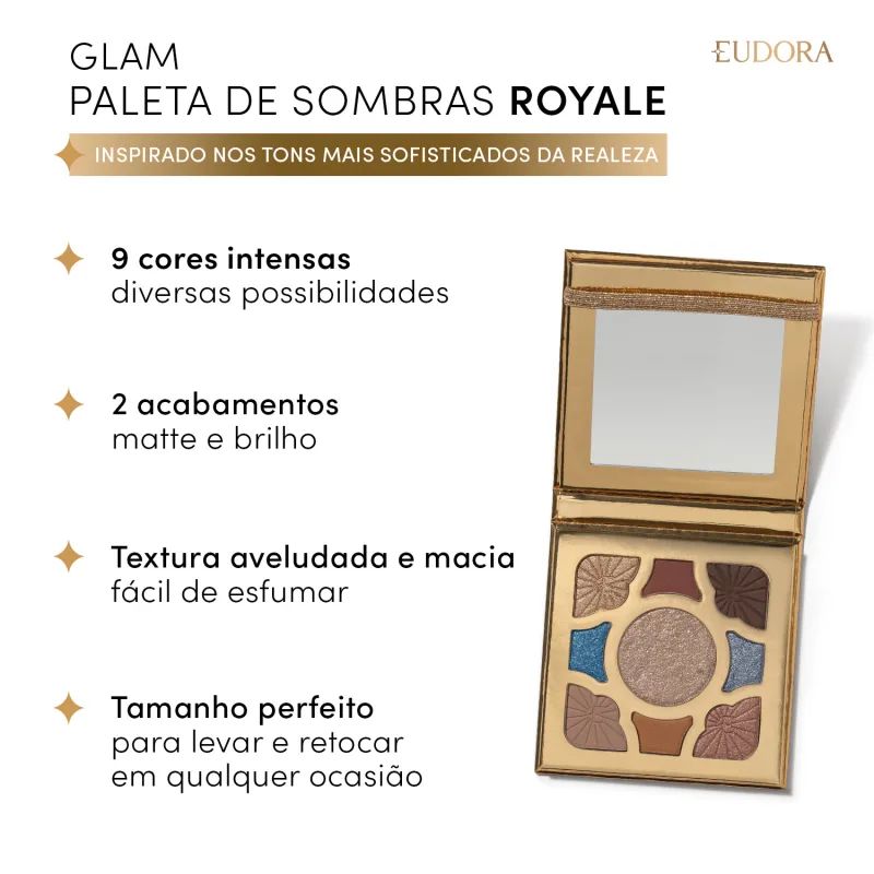PALETA DE SOMBRA GLAM ROYALE 7G